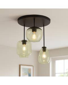 Lampada da soffitto verde moderna, Caia