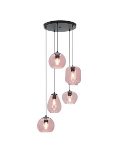 Lampada a sospensione rosa moderna, Caia