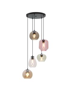 Lampada a sospensione multicolore moderna, Caia