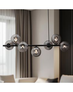 Lampada a sospensione grigia design, Remo