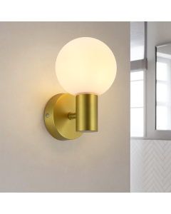 Applique per bagno dorata moderna, Amer, IP44