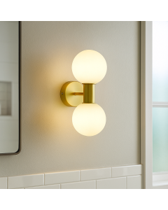 Applique per bagno dorata moderna, Amer, IP44