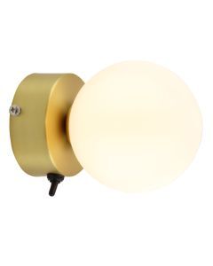 Applique per bagno dorata moderna, Amer, IP44