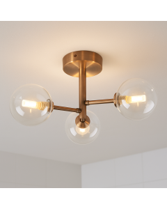 Lampada da soffitto in rame moderna, Amer, IP44
