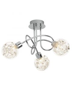 Faretto da soffitto cromato design, Nessa