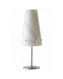 Lampada da tavolo grigia in plastica, Nayra