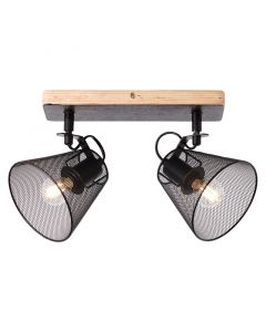 Faretto da soffitto in legno nero, Havin