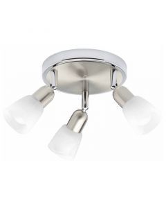 Faretto da soffitto cromato metallo, Ingo