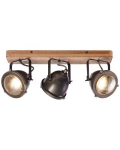 Lampada da soffitto in legno marrone, Elena