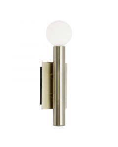 Faretto da parete in ottone industriale, Aline