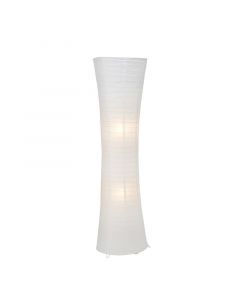 Lampada da terra bianca metallo, Isalie, con interruttore