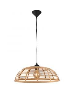 Lampada a sospensione in legno nera, Deacon