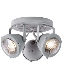 Faretto da soffitto grigio industriale, Liza