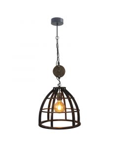 Lampada a sospensione nera industriale, Esmee