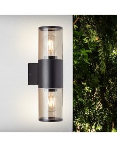 Lampada da esterno nera moderna, Sherwin, IP44