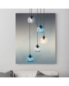 Lampada a sospensione multicolore design, Quinton