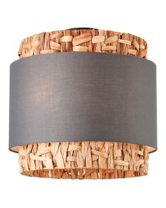 Lampada da soffitto grigia rustica, Vibeke
