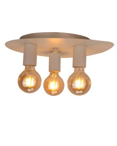 Faretto da soffitto crema metallo, Leilani