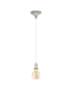 Lampada a sospensione bianca metallo, Christel