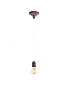 Lampada a sospensione in rame metallo, Christel