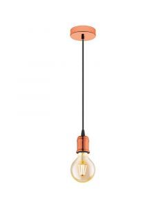 Lampada a sospensione in rame metallo, Christel