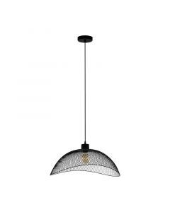 Lampada a sospensione nera in acciaio, Ritish