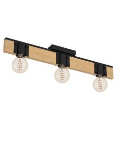 Lampada da soffitto marrone in legno, Angela