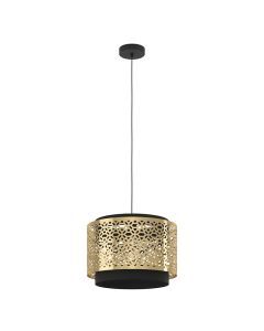 Lampada a sospensione in ottone in acciaio, Quincy