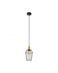 Lampada a sospensione nera metallo, Aimen