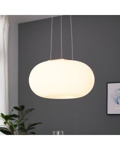 Lampada a sospensione in nichel in vetro, Skyler