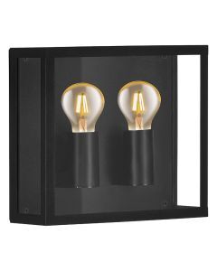 Lampada da esterno nera in alluminio, Alihan, IP44