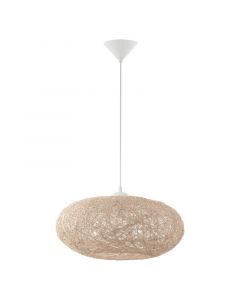 Lampada a sospensione beige in plastica, Hero