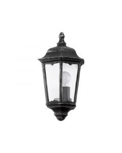 Lampada da esterno nera in alluminio, Leanna, IP44