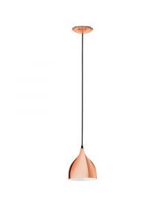 Lampada a sospensione in rame metallo, Piglio