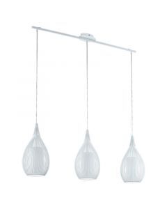 Lampada a sospensione bianca in vetro, Maritima