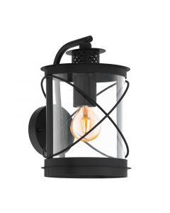 Lampada da esterno nera in plastica, Alisia, IP44