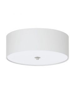 Lampada da soffitto bianca in tessuto, Abano