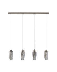 Lampada a sospensione in nichel in vetro, Olcay