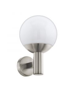 Lampada da esterno argenta in acciaio inossidabile, Baukje, IP44