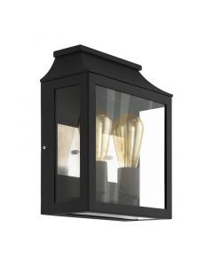 Lampada da esterno nera in alluminio, Lenox, IP44
