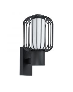 Lampada da esterno nera in acciaio, Latife, IP44