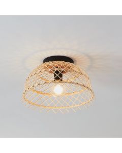 Plafoniera in rattan marrone, Alida
