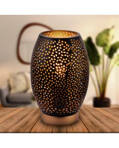 Lampada da tavolo nera metallo, Bilboa