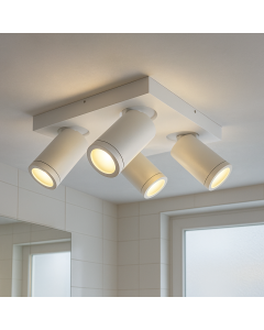 Faretto da soffitto bianco moderno, Kenan, IP44