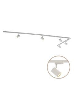 3M sistema di illuminazione a binario monofasico bianco con angolo + 5 Elena faretti a binario