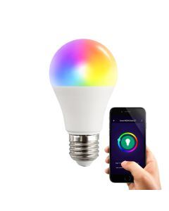 Lampadina E27 Wifi Smart LED, tutti i colori e bianco caldo