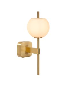 Applique per bagno retrò dorata, Elda, IP44