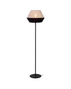 Lampada da terra moderna beige, Kala, con interruttore
