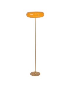 Lampada da terra retrò tortora, Sentino, con interruttore
