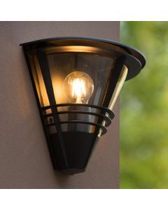 Lampada da esterno moderna nera, Livia, IP44